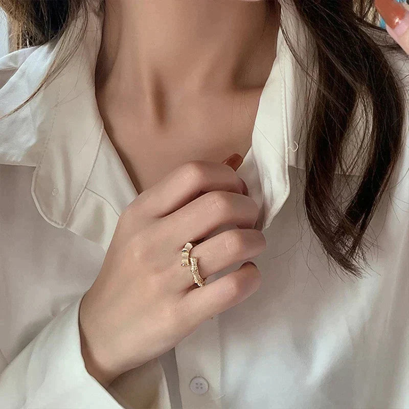 Bamboo Opal Ring