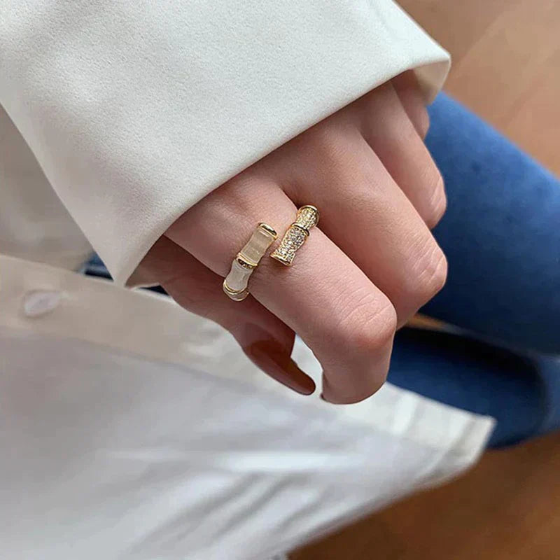 Adjustable Bamboo Ring Detail