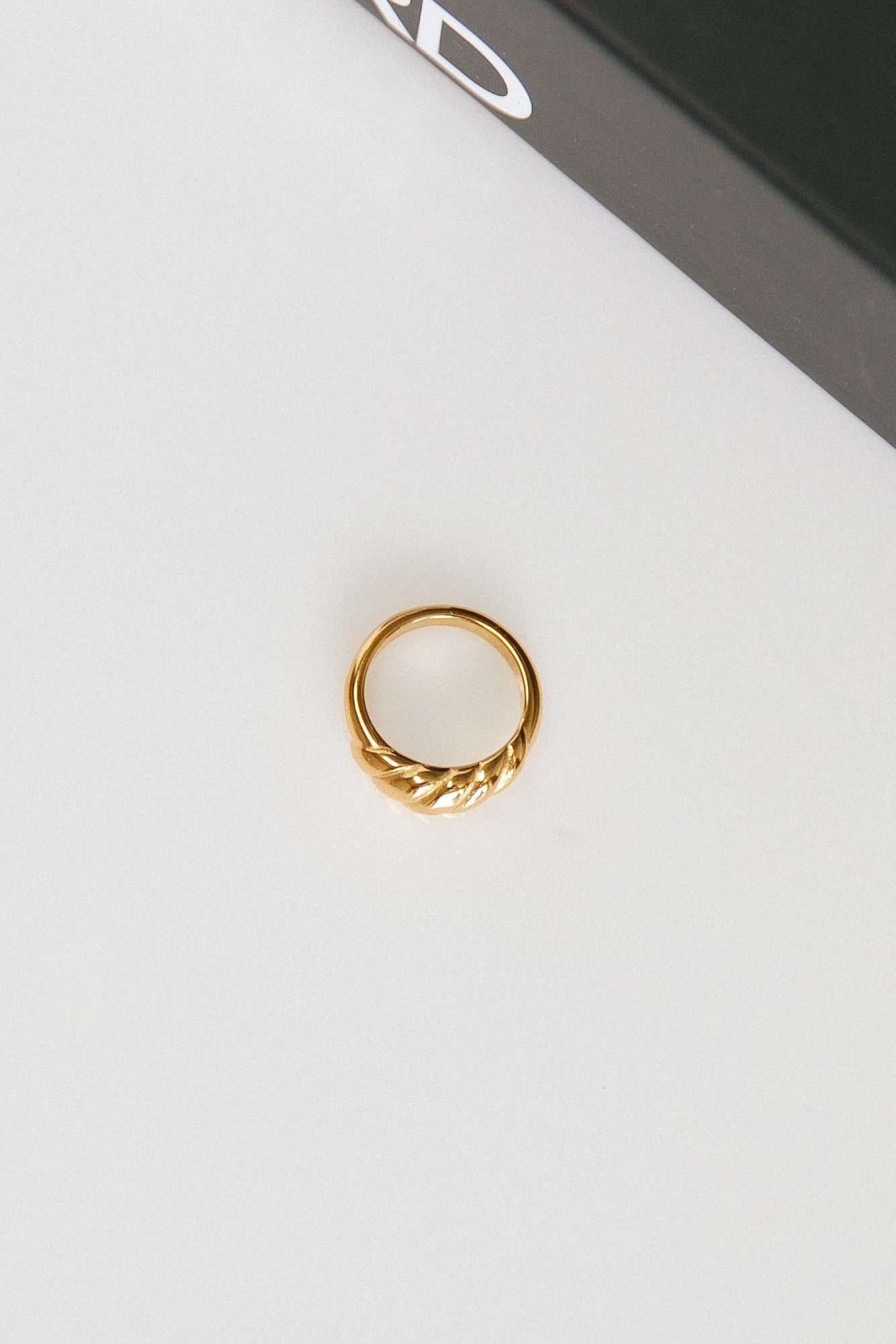Titanium Steel Ring Close-Up